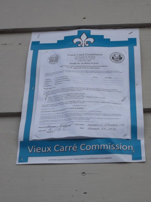 The Vieux Carré aka the French Quarter is the oldest 'historic' neighborhood in the USA. Since the 1930s, this commission has been regulating all construction in the French Quarter to maintain its historic character.
