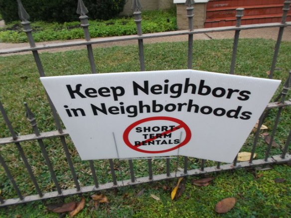 In both Treme and the Garden District I saw these anti-AirBnB/short-term rental signs. As a resident of San Francisco, I am familiar with the politics of short-term rentals over the internet.