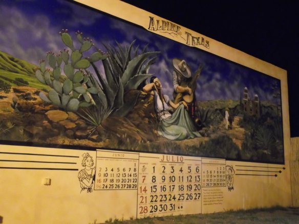 A mural in Alpine, Texas.